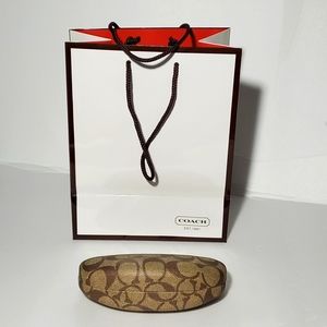 Coach Sunglass Case and Paper bag